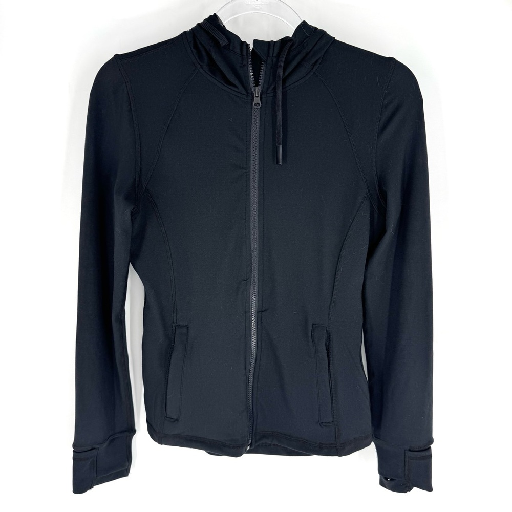 Savvi Full Zip Jacket Sweatshirt Black Size Medium
